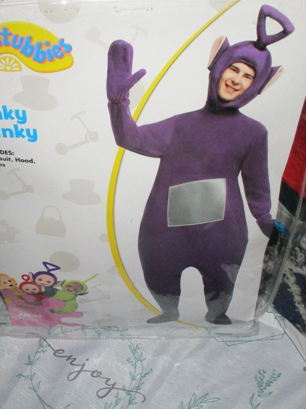 ADULT -  TEEN  Teletubbies 4 pc TINKY Winky Purple Costume Halloween